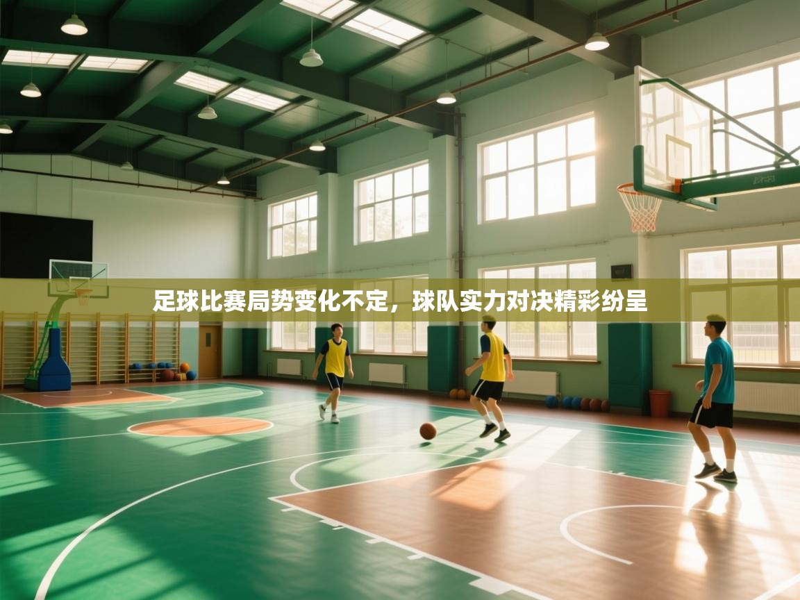 足球比赛局势变化不定，球队实力对决精彩纷呈